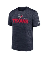 Nike Men's Navy Houston Texans Blitz Velocity Modern Performance T-Shirt
