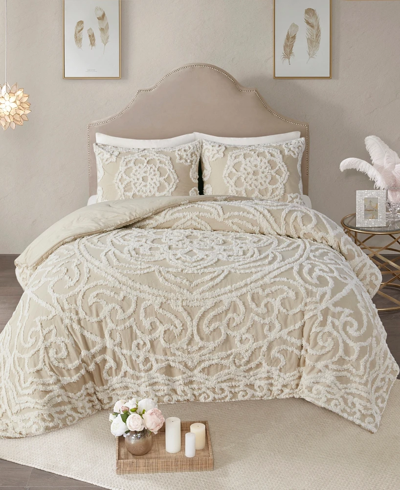 Madison Park Laetitia Medallion 3-Pc. Comforter Set, King/California King