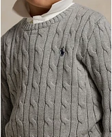 Polo Ralph Lauren Toddler and Little Boys Cable-Knit Cotton Sweater