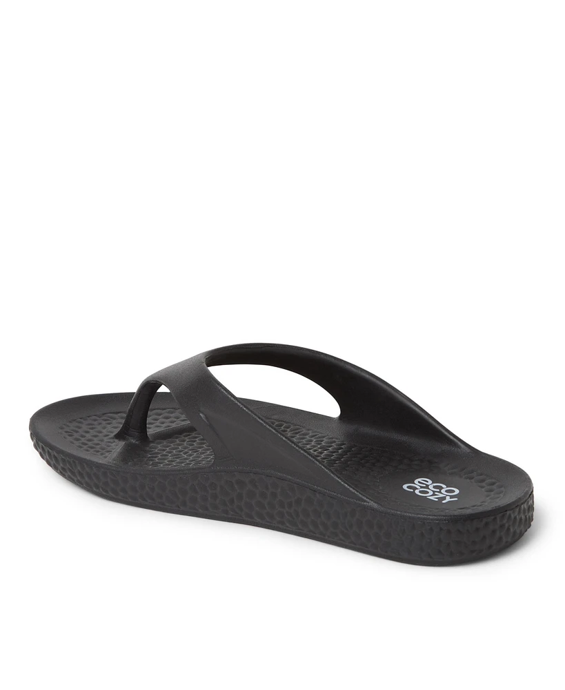 EcoCozy by Dearfoams Women's Sustainable Comfort Thong Sandal
