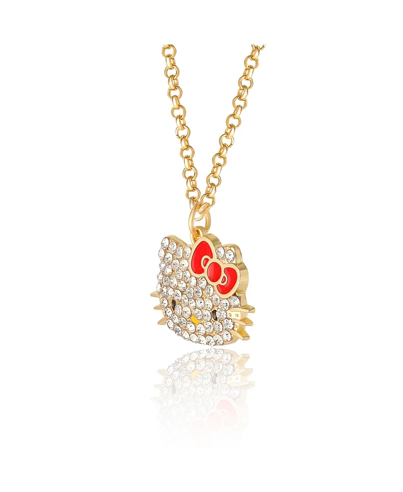 Hello Kitty Sanrio Pave Crystal Necklace