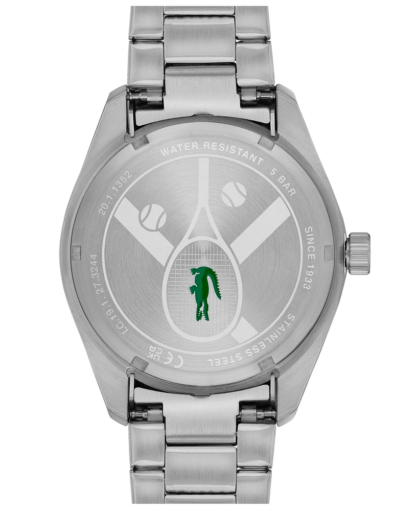 Lacoste Men's Monceau Silver Stainless Steel Bracelet Watch 41mm