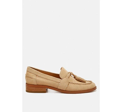 Rhone Tassels Detail Suede Loafers
