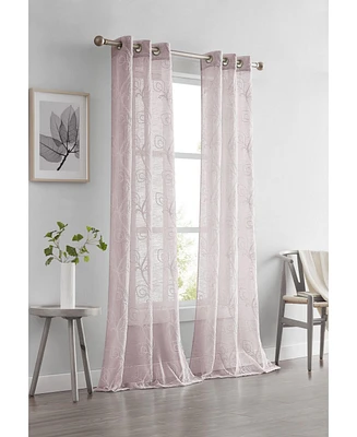 Dainty Home Stella Linen Look 76" W x 84" L Grommet Window Panel Set