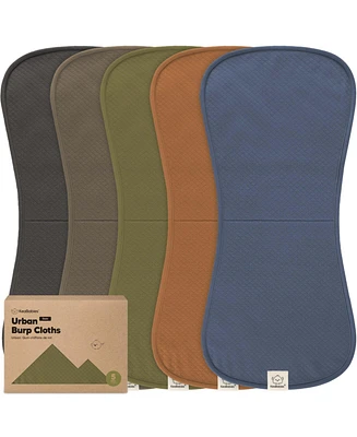 KeaBabies Kids 5pk Organic Quin Burp Cloths for Boys, Girls, Large Absorbent Cotton Burping Babies, Newborns