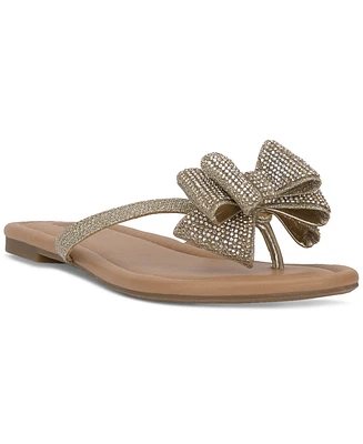 I.n.c. International Concepts Women's Mabae Bow Flat Sandals, Created for Macy's