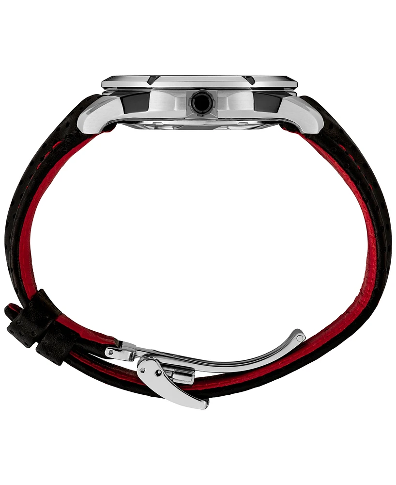 Seiko Men's Coutura Black Leather Strap Watch 41mm