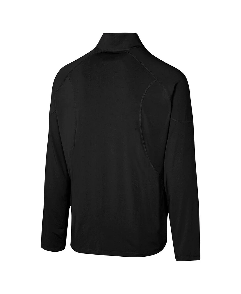 Outerstuff Men's Black Cincinnati Bengals Grind Iron Quarter-Zip Top
