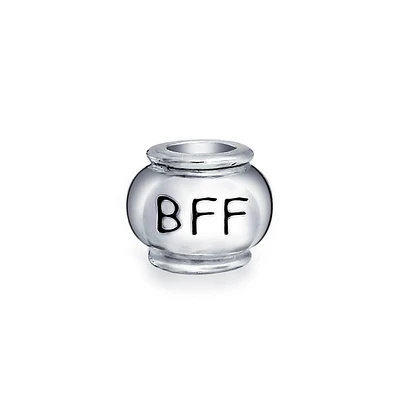 Bling Jewelry Words Best Friends Forever Bff Charm Bead For Sterling Silver Fits European Bracelet