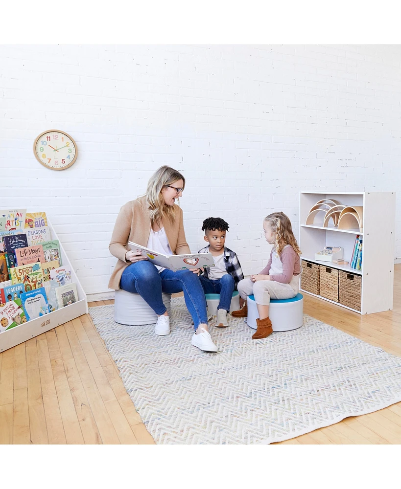 ECR4Kids Streamline 3-Shelf Storage Cabinet, 36in, Natural, 1