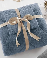 510 Design Kyla Double Diamond Quilted Teddy 3-Pc. Comforter Set, King/California King
