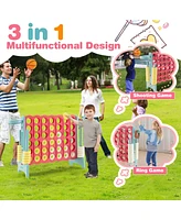 Jumbo 4-to-Score 4 A Row Giant Game Set with Stickers for Kids Adults