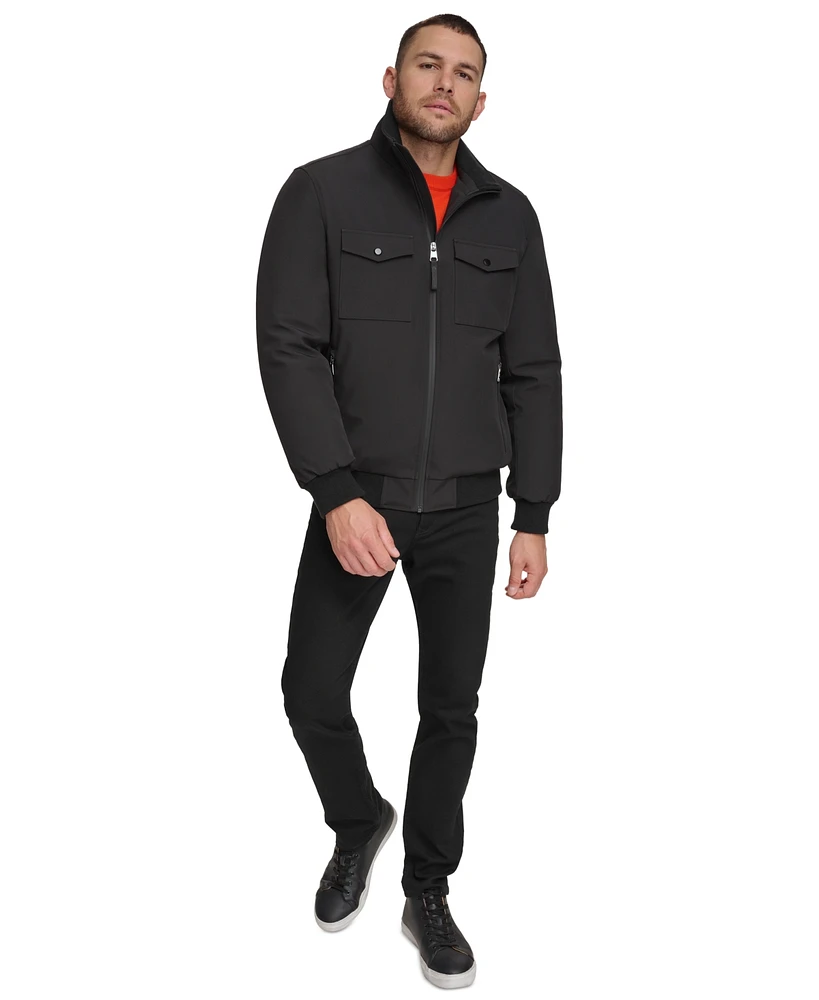 Calvin Klein Men's Flex Tech Water-Resistant Bomber Jacket