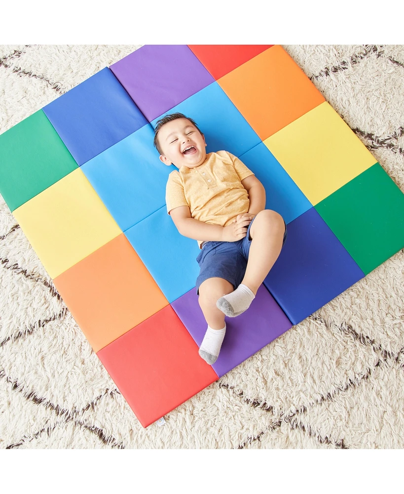ECR4Kids SoftZone Square Dance Activity Mat, Contemporary