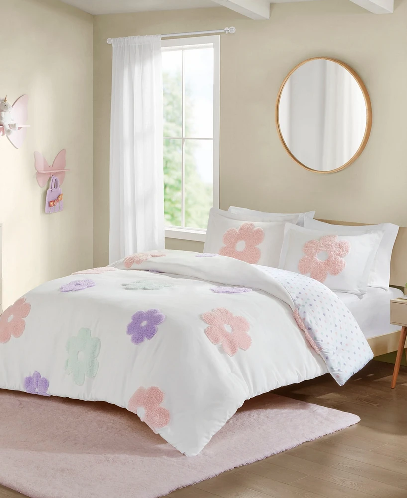 Intelligent Design Gracie Floral Reversible 3-Pc. Duvet Cover Set, Full/Queen