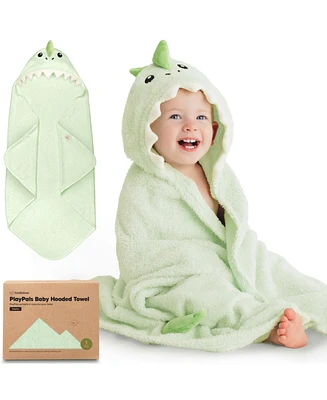 KeaBabies PlayPals Baby Towels with Hood for Girls, Boys, 100% Soft Cotton Hooded Bath Newborn, Kids