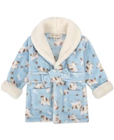 Jessica Simpson Baby Bath Robe with Sherpa Slippers, 2-Piece Set