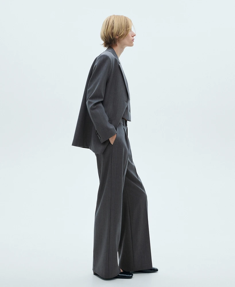 Mango Women's Pinstripe Suit Pants