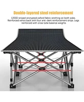 Skonyon 2-Piece Folding Bed & Camping Cots with Removable Cotton Mattress Indoor/Outdoor
