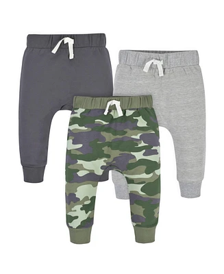 Gerber Toddler Boys Camo Premium Joggers, 3-Pack