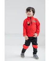 Sesame Street Baby Boys Elmo Fleece Half Zip Sweatshirt and Pants Set