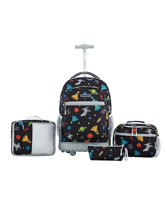 Travelers Club Kids Rolling Backpack Luggage Set