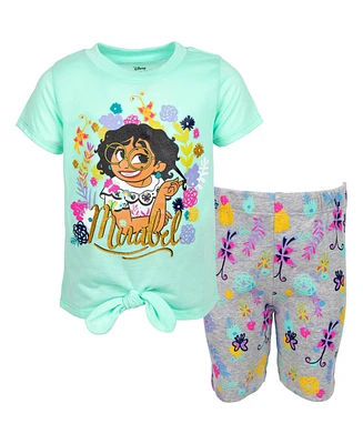 Encanto Girls Mirabel T-Shirt and Shorts Outfit Set