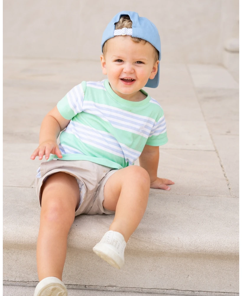 Bits & Bows Boys' Hockey Baseball Hat Blue