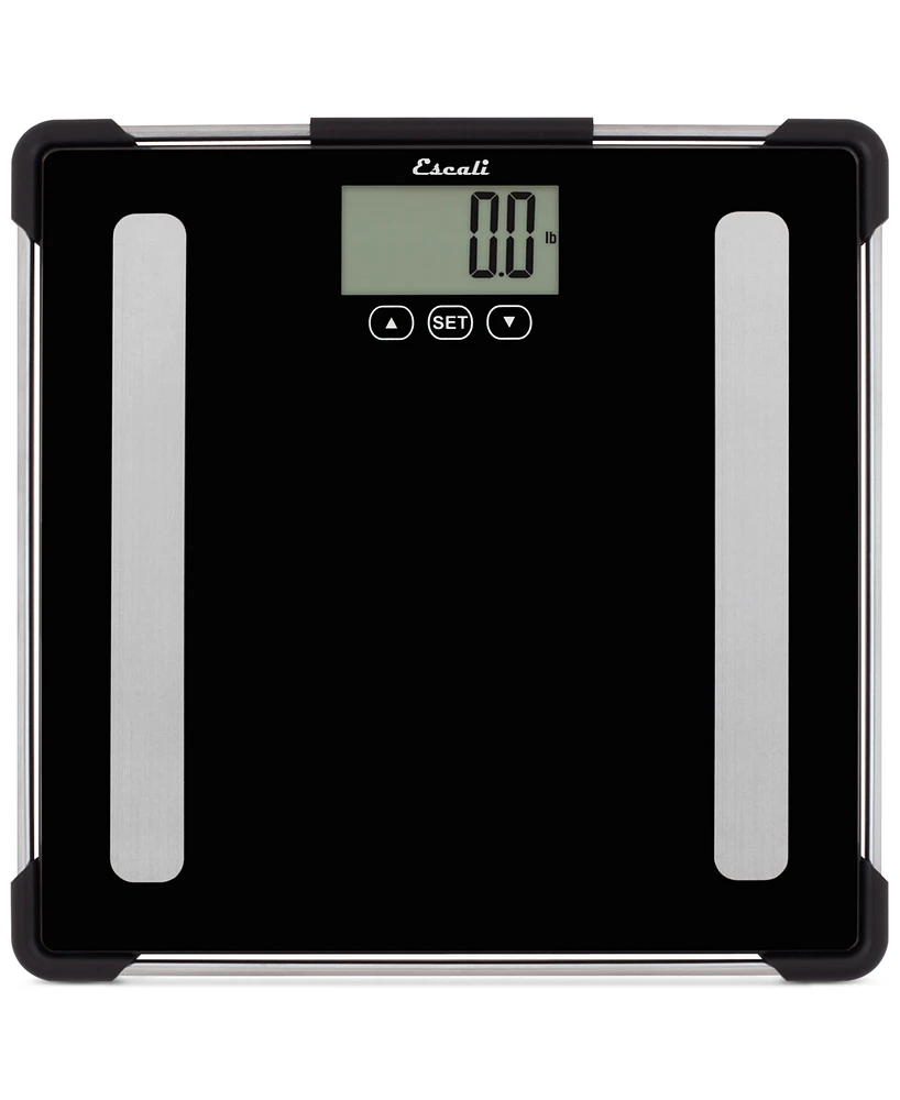 Glass Body Analyzing Bathroom Scale, 400lb
