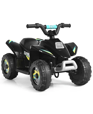 6V Kids Electric Quad Atv 4 Wheels Ride On Toy Toddlers Forward&Reverse