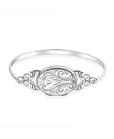 Bling Jewelry Sterling Silver Bangle Bracelet Locket for Photos Keepsake