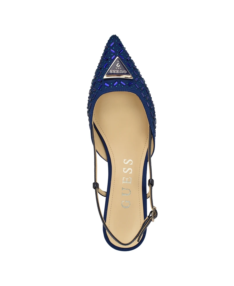 Guess Women's Jessyn Kitten Heel Mules