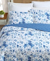 Laura Ashley Breezy Floral Reversible 2-Pc. Quilt Set, Twin