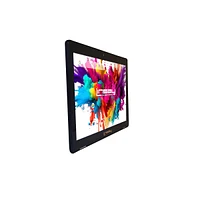 Linsay New 10.1" Tablet Octa Core 128GB Bundle with Exclusive Luxury White Crocodile Style Keyboard Newest Android 14