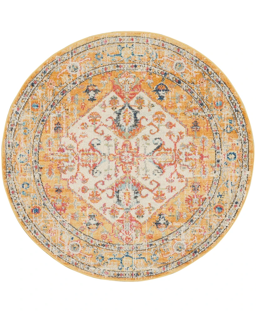 Nourison Home Passion PSN23 5'x5' Round Area Rug