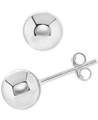 Giani Bernini Polished Ball Stud Earrings in Sterling Silver, Created for Macy's