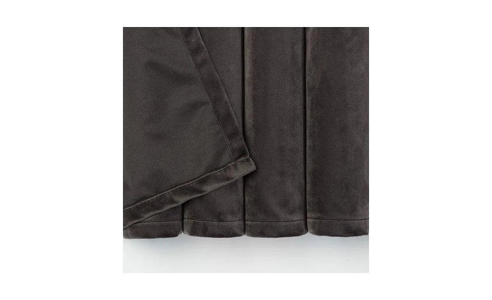 Chanasya Premium 2-Panel Blackout Velvet Curtains