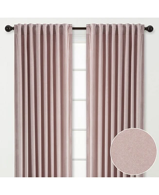 Chanasya Premium Solid Velvet Curtains - Classy and Drapes for Living Room or Bedroom 52" x 96" Gold, 2 Panels