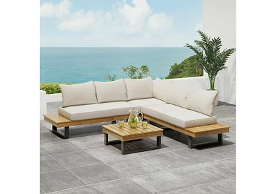Sebastian 4-Piece Sofa Set, Beige