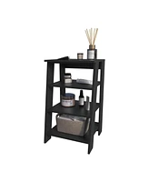 Fm Furniture Morenci Medicine Cabinet With Included Mirror And 1 Door, Black