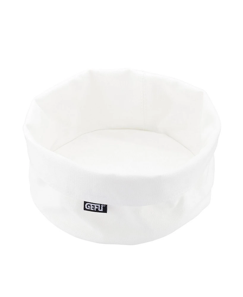 Gefu Stainless Steel and Cotton White Bread Basket