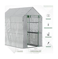 Slickblue Walk-in Greenhouse for Plants Perfect for Year-Round Gardening and Plant Care