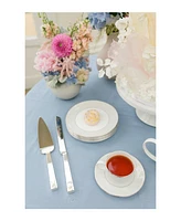 Wedgwood Gio Platinum Teacup and Saucer Set, 2 Piece