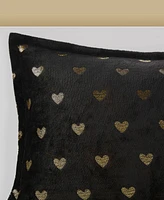 Intelligent Design Rosalie Metallic Heart 4-Pc. Comforter Set, Full/Queen