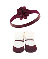 Hudson Baby Girls 10Pc Headband and Socks Set