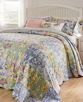 Greenland Home Fashions Emma Floral Print 3-Pc. Bedspread Set