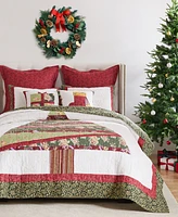 Greenland Home Fashions Christmas Tree Holiday 2-Pc. Quilt Set, Twin/Twin Xl