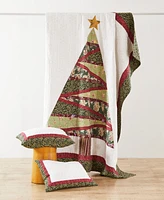 Greenland Home Fashions Christmas Tree Holiday 3-Pc. Quilt Set
