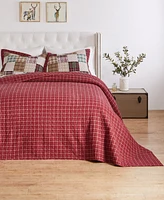 Greenland Home Fashions Oxford Traditional Plaid 3-Pc. Bedspread Set