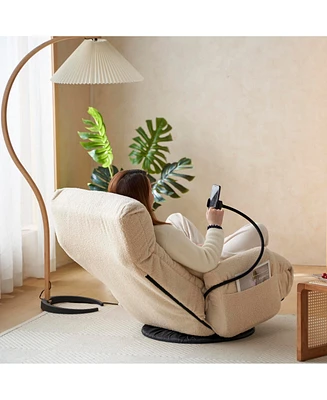 Slickblue Adjustable head and waist, game chair, lounge chair in the living room, 360 degree rotatable sofa chair,Rotatable seat Leisure Chair deck ch